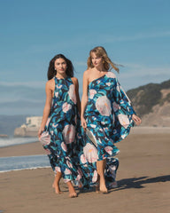 Multicolor Floral One Shoulder Dress