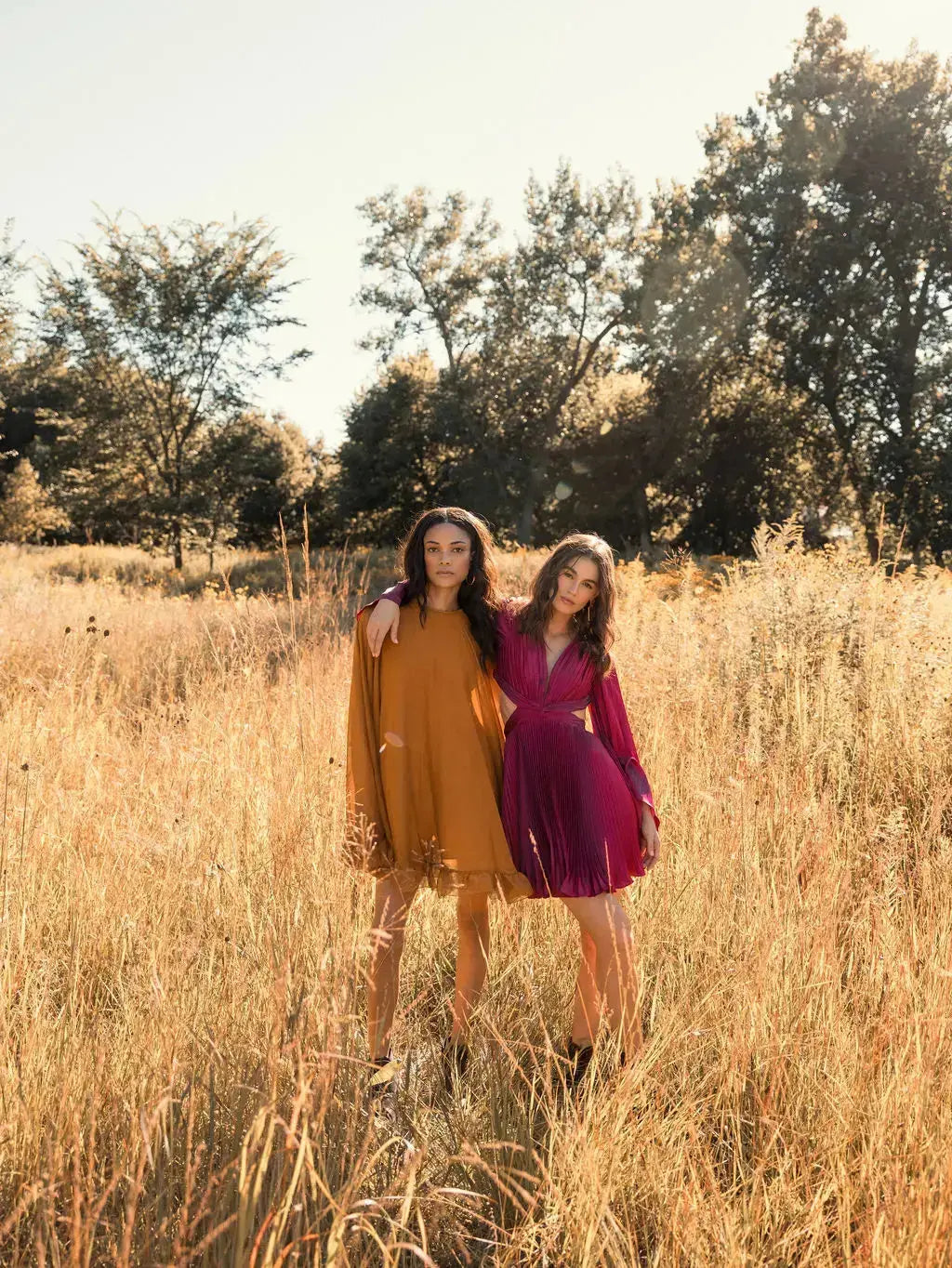 Dark Yellow High Neck Ruffle Hem Cape Mini Dress